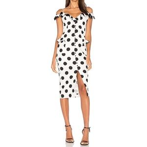 Nicholas Polka dot Midi dress